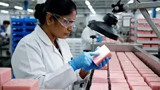 How Soap Bars Are Made in the USA | Inside a Modern Soap Factory (4K)