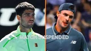 WHY CARLOS ALCARAZ VS TOMMY PAUL MATCH WAS SUSPENDED AT AUSTRALIAN OPEN
