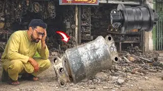 Amazing Excavator Chain Roller Rebuild | Fully Damaged to Like New