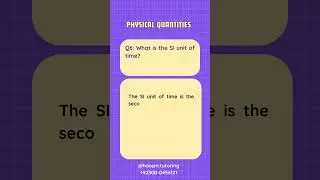 Get Ready for Important Question Challenge related to GCSE/IGCSE Physics (Physical Quantities)