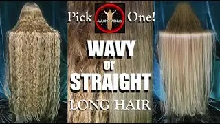 Wavy & Straight Long Hair! Which is BETTER❓