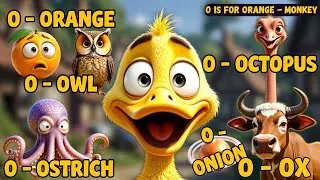 O Letter Words for Kids | Learn O with Duck | ABC Phonics Song | Kids Learning Video | Kids Learning