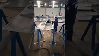 Daggerboard housing and dagger boards #welding #aluminiumfabrication #performanceboats #boatbuild