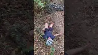 Mountain bike OTB crash