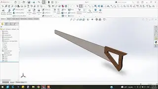 Solidworks Hacksaw design | How to make hacksaw in solidworks.