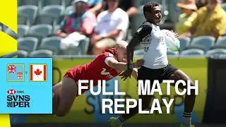 Top-class attack and defence 💪 | Fiji v Canada | Perth HSBC SVNS 2024 | Full Match Replay