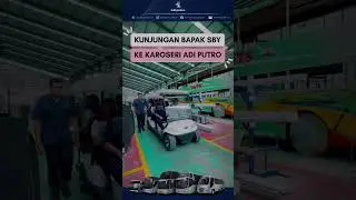 Kunjungan Bapak SBY ke Karoseri Adi Putro. Kira-kira mau bikin apa yaa di sini? 😃