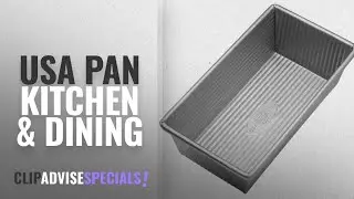 10 Best Selling USA Pan Kitchen & Dining [2018 ]: USA Pan Bakeware Aluminized Steel 1 Pound Loaf Pan