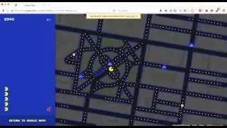 April Fools Google Maps Pacman