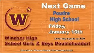 Girls and boys basketball doubleheader vs. Poudre