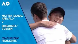 Arevalo/Mattek-Sands v Vliegen/Shibahara Highlights | Australian Open 2024 First Round