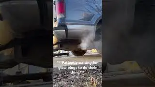 9 Degree 7.3 Powerstroke 426k Mile Cold Start #diesel #coldstart #Notpluggedin #73powerstroke