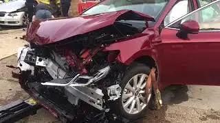 Erie building damaged in two-vehicle accident