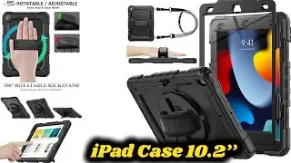 SEYMAC stock iPad 9th/ 8th/ 7th Generation Case 10.2&rsquo;&rsquo;, Shockproof with Screen Protector