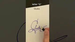 How to write the letter&ldquo;G&ldquo;#signature calligraphy lettering #calligraphy #art#henry #signatureideas