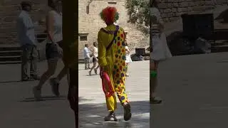 Clowns wear Gucci in Barcelona. #barcelona #spain #sagradafamilia #barcelona #clown #gucci