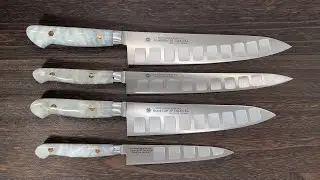 Sakai Takayuki Grand Chef SP-Type III Pearl-White Stabilized Hybrid Resin Handle Knife Series