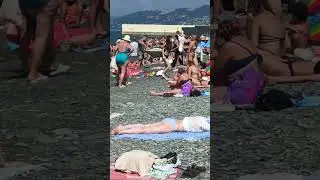 Sochi Black Sea Coast Riviera Beach Walk   #shorts #sochi #blacksea #coast #rivierabeach #walk