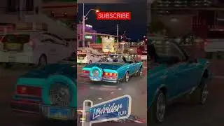 Box Caprice Convertible Cruising Las Vegas Strip!🔥 #best #chevy #lowrider #shorts (Lowrider Blvd)