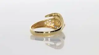 Inel Aur 18k, Safire si Zirconiu