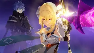 Lumine Saves Flins from Wild Hunt Cutscene JP Dub (Genshin Impact)