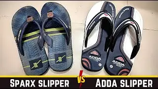 Sparx VS Adda || slipper flip flop detail review and comparison height increasing.