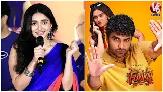 Heroine Kayadu Lohar Speech @ RATTATATAAV Song Launch Event | Funky Movie | V6Ent