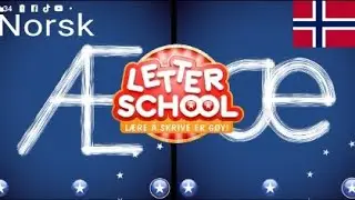 LetterSchool Norwegian - HWT (Handwriting Without Tears) Style - Aa-&Aring;&aring; Uppercase and lowercase