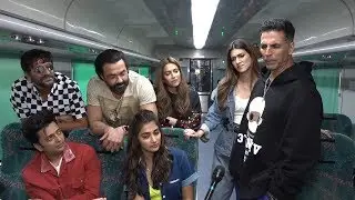 Akshay, Bobby, Riteish, Kirti, Pooja Interact During Promotion Of &lsquo;House Full 4&rsquo; In Train Journey