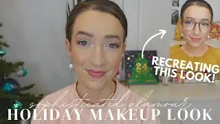 sophisticated glamour holiday makeup look using products you already own | DAY 10