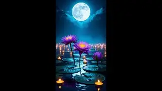 🌙 Midnight Lotus Oasis | Tranquil Water Drips for Mindfulness & Sleep