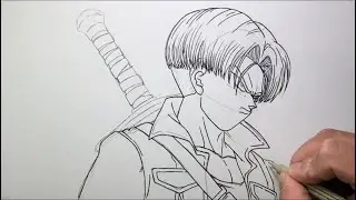 Drawing Future Trunks #trunks #drawing #draw #art #animedrawing #drawingtutorial