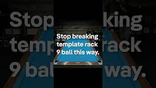 Break 9 Ball Easier - Spin For Success and Shape on the 1 Ball