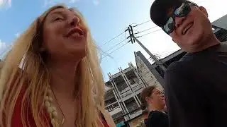 Sunday Night Market Walk - Gabriella White's Footsteps in Thailand - Chiang Mai with Friends