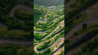 Most winding Road in VIETNAM.Khau C&oacute;c Cha Pass.15 hairpin turns.
