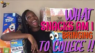 WHAT SNACKS AM I BRINGING TO COLLEGE?? || BTV