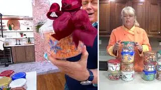 LocknLock Set of 6 Holiday Printed Canisters on QVC