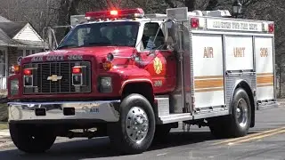 Weldon Fire Company Air 300 & McKinley Fire Company Ladder 200 Responding 3/4/20