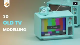 How to make stylized old television in blender #stylized 