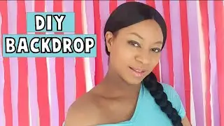 DIY STREAMER BACKDROP | CHEAP BACKDROP | DIY PHOTO BACKDROP | Backdrop With NO Backdrop Stand