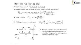 Noise in a Two Stage Op Amp - Stability and Frequency Compensation Op-Amp