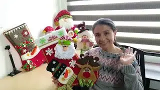 Bota Nieve Noel y Reno - Decora Tu Navidad