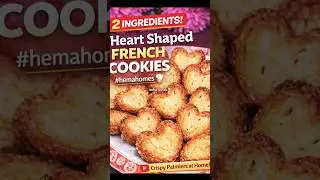 Everyone Is Making These ❤️ 2 Ingredients French Cookies | Shorts Recipe 😲 #hemahomes🧑&zwj;🍳