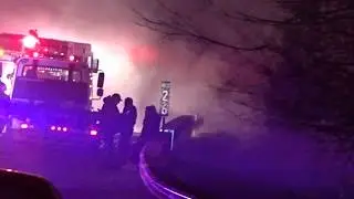 READINGTON TWP. NEW JERSEY ROUTE 31 VEHICLE FIRE 3/4/18 HUNTERDON COUNTY