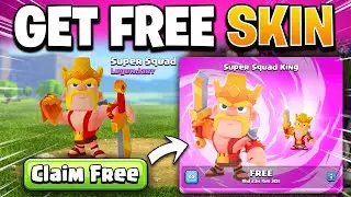 Get FREE Super Squad King Legendary Skin in Clash of Clans