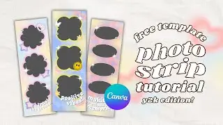 photo strip tutorial in canva (free template)