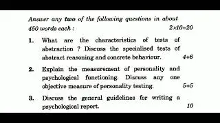 IGNOU MPCE-012 PSYCHODIAGNOSTICS, M.A PSYCHOLOGY, PREVIOUS YEAR QUESTION PAPER DECEMBER,2019