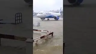 Chennai Airport flooded as rain 🌧️☔#viral #short