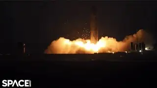 165-foot-tall SpaceX Starship SN8 prototype test-fired in Texas