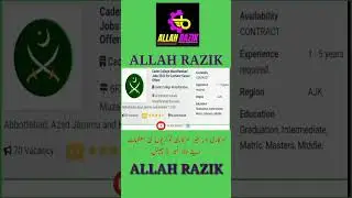 cadet college muzaffarabad jobs 2023 #todayalljobs #todayalljobsupdate #latestgovernmentjobs